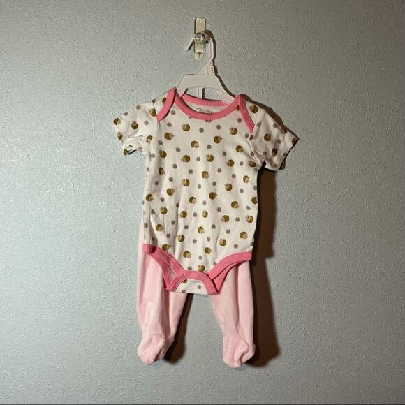 NWT Rene Rofe Pink & White Hedgehog Hooded Jacket Set 3-6 Months - Picture 9 of 16